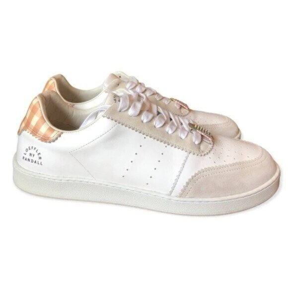 Loeffler Randall Keeley Gingham Leather Low-Top Sneakers Size 11 - Picture 4 of 16